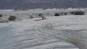 Red Toyota Dune Burnout