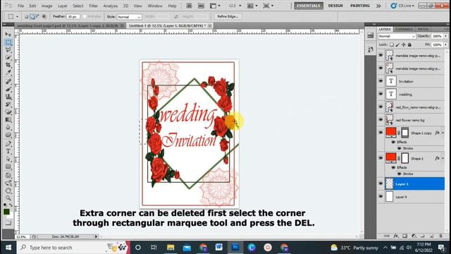 How to make Wedding Invitation Card Design in Photoshop | Photoshop Tutorial смотреть онлайн
