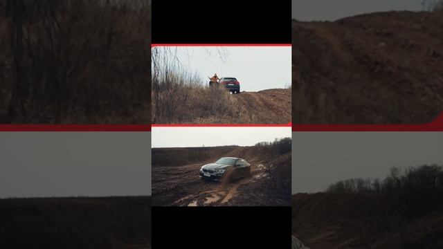 Сравнение на бездорожье Audi Q8 и BMW X6 #shorts