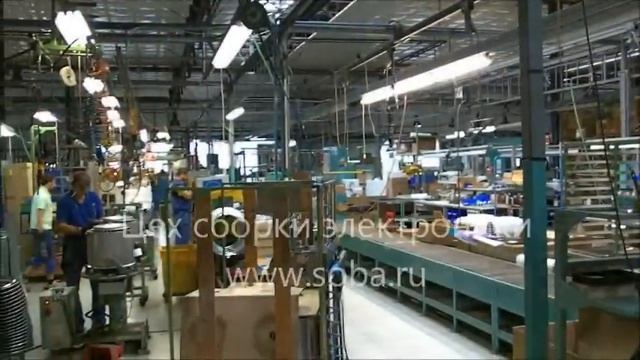 На заводе малогабаритных стиральных машин Еврособа в г.Баар, Швейцария