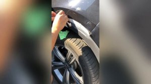 Убираем полировальную пасту с пластика Tiguan 2