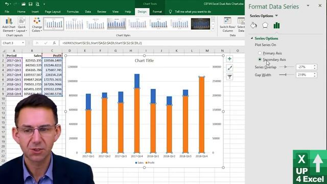 Create a Dual Axis Chart in Excel