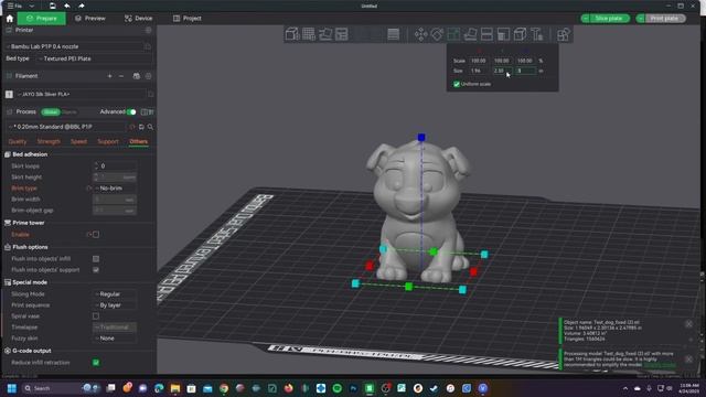 How to Resize / Scale an STL / 3D MODEL in Bambu Studio, for P1P / X1C смотреть онлайн