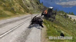 Giant Wheel Saw Monster crushes cars #4 - Beamng drive