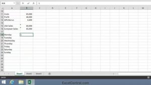 2-14: Use AutoFill Excel Series (Months, Days, Dates, Numbers & Text)