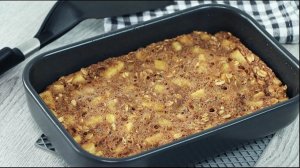 Рецепт завтрака на скорую руку. Овсяный пирог на завтрак за 5 минут