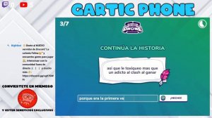 ¡LAS MEJORES HISTORIAS Y DIBUJOS! ¡UNETE!| GARTIC PHONE | 22/03/24