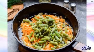 ★ВКУСНЕЙШИЙ И ОЧЕНЬ КРАСИВЫЙ РЕЦЕПТ! ★ ГРЕЧКА СО СТРУЧКОВОЙ ФАСОЛЬЮ ★