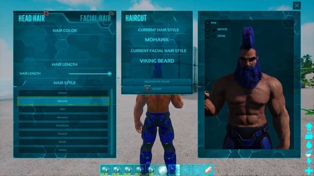 ARK Survival Evolved How to Change your "Hair and facial Hair" 2021 смотреть онлайн