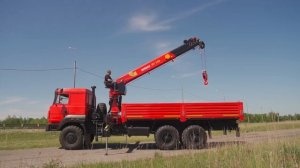 Бескапотный бортовой Урал с КМУ ИНМАН ИТ 150