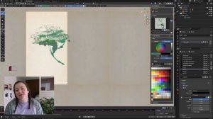 UPDATED how I use textures to paint with grease pencil | Blender 3 and Krita tutorial