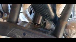 демонтаж рулевой с амортизаторами на трицикле Skyboard