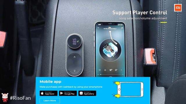 Xiaomi Baseus Solar Car FM Transmitter Modulator Bluetooth 5.0 Wireless MP3 Player USB. смотреть онлайн