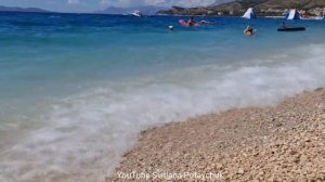 Невероятно красивая Хорватия. Отдых в Тучепи. Пляжи Хорватии. Август 2021 года. Шторм на море.