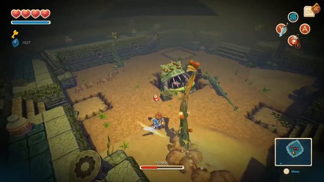 Oceanhorn Monster of Uncharted Seas- Прохождение игры Часть 6 - Травяной Демон Турмос (Full HD) смотреть онлайн