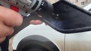 Зимняя защита радиатора на Ларгус кросс фл. Установка 2/3