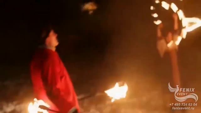 Заказать огненное шоу в русском стиле Москва - фаер шоу на праздник масленицу, свадьбу и юбилей