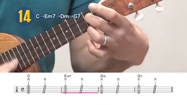 14　C→Em7→Dm→G7のコード進行　※紙面連動 смотреть онлайн