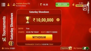 How to join free tournament and win real cash on Rummy !! free tournament khelkar paisa kaise kamay