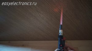 Как зажигать газовый паяльник, чтобы не сгорела сетка. Отсечение пламени.