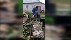 Дровокол гидравлический мод. ДГП 500_видеоработа от покупателя