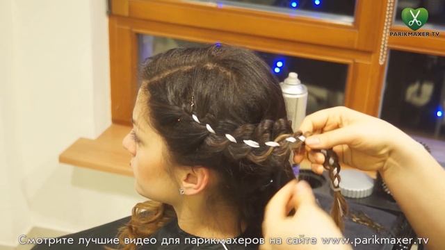 Прическа для подружки невесты Hairstyle for braidsmade parikmaxer tv парикмахер тв