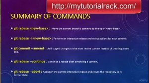 025 Summary of the Rebase commands