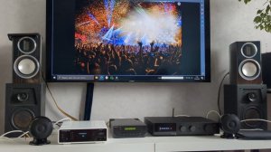 Акустика Cabasse eole 3 system, сетевой ресивер Cambridge audio Minix XI