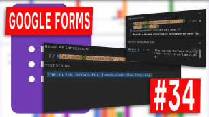 Google Forms - 34 - Регулярные выражения в Гугл Формах. Ответ только на одном языке