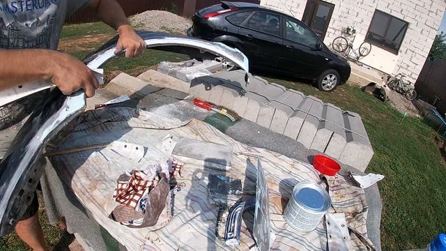 Убираем ржавчину на крыле своими руками! красим крыло с балончика! смотреть онлайн