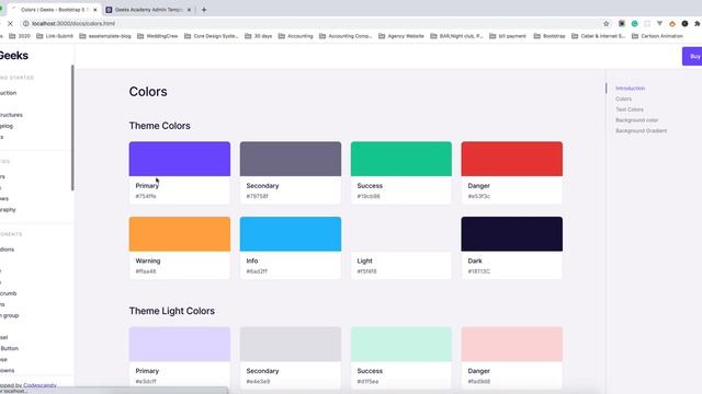 Bootstrap Theme Color Changes - Geeks Bootstrap 5 Template смотреть онлайн