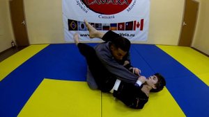 BJJ треугольник ногами из трех позиций (открытый гард, закрытый гард и маунт)