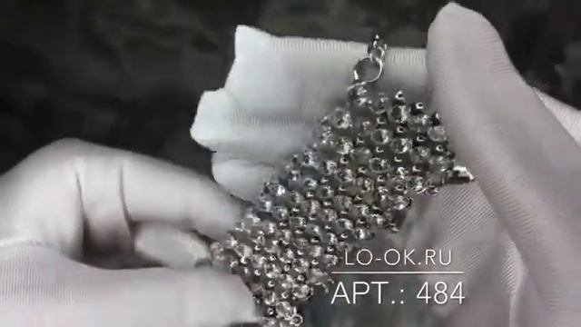 Чокер в стиле Гэтсби широкий серебро | Lo-ok.ru