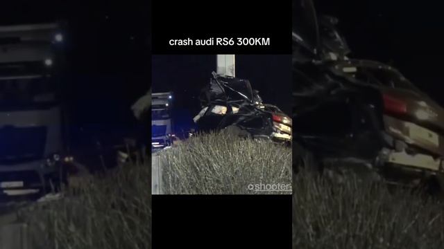 crash audi RS6 300KM