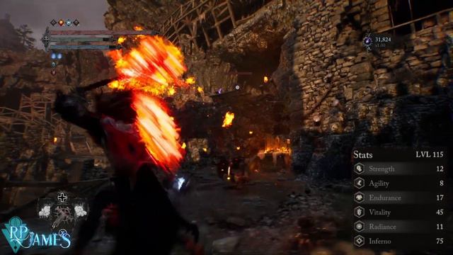 Lords Of The Fallen God Tier Inferno Grinning Axe Melee Caster Build смотреть онлайн