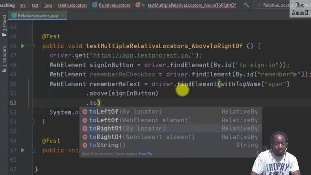 ✔ Selenium 4 - Multiple Relative Locators & How To Find A List Of WebElements_Part 6 | (Video 153)