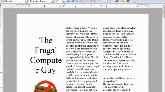 LibreOffice-Writer (44) Newspaper column format смотреть онлайн
