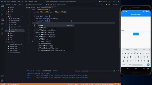 Flutter Text to Speech with Example | Flutter Chat GPT Voice Chatbot | Flutter Tutorial