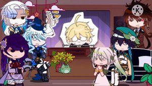 💛✨ Genshin Impact React to Aether as the new Fatui Habinger || Gacha Club