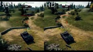 World Of Tanks сравнение графики SD и HD клиента Есть ли разница