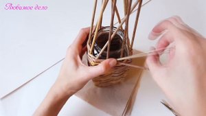 ?Оплетаем баночку бумажными трубочками!
