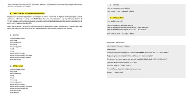 DA ORACLELINUX A REDHAT