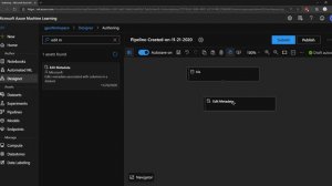 Creating a Machine Learning Pipeline with the Designer in the Azure ML Service