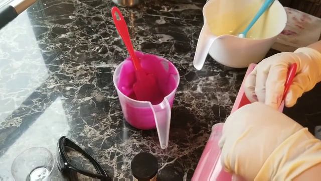 Raspberry rose hibiscus making and cutting cold process soap new recipe смотреть онлайн