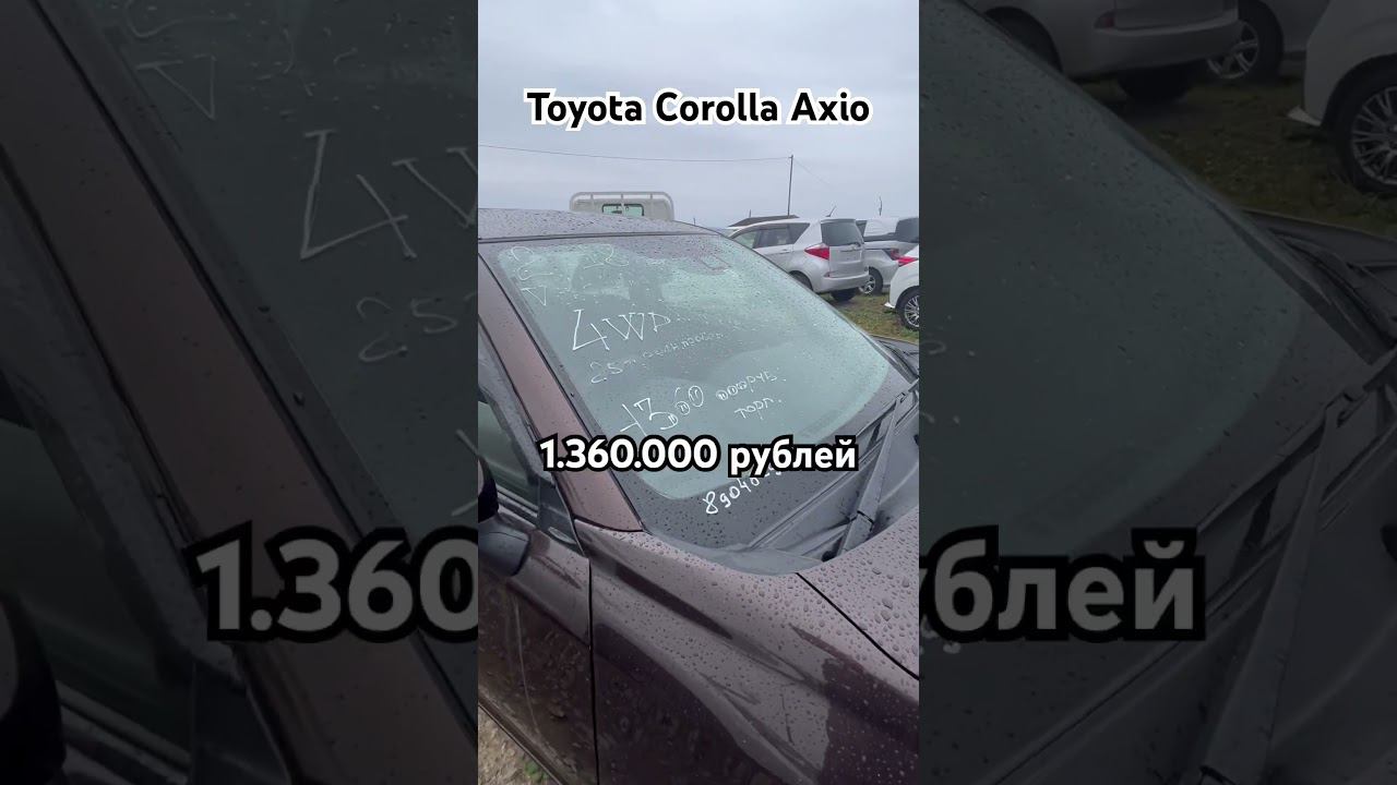 Toyota Corolla Axio. Обзор цен на авторынке Зеленый угол. Владивосток. смотреть онлайн