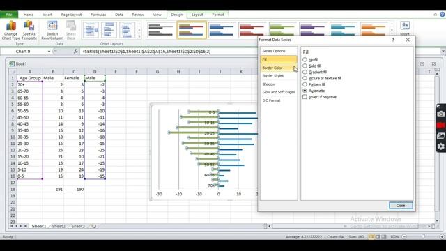 How to make Population Pyramid in Excel | From Scratch | Tricky way | Excel Tutorial for Beginners смотреть онлайн
