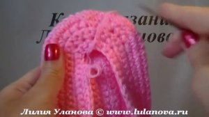 Следки крючком - Crochet socks - 2 часть - вязание верхней части следка