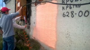 ППУ POLYNOR ПОЛИНОР через краскопульт   Второй тест и другой краскопульт 'Voylet 1 7мм'