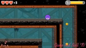 RED BALL 4 "Purple Ball' Completed 'INTO THE CAVES' with Boss Fight Level 61 - 75 New Update