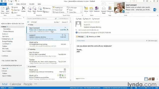 28. Creating voting buttons in a message [Tutorial Outlook 2013] смотреть онлайн